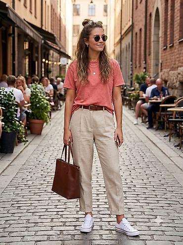 военные рубашки: Футболка M&S Collection,( Индия) женская, терракотово-кораллового — 3