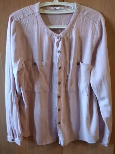 Košulje, bluze i tunike: Zenska roze kosulja L velicina SINSAY