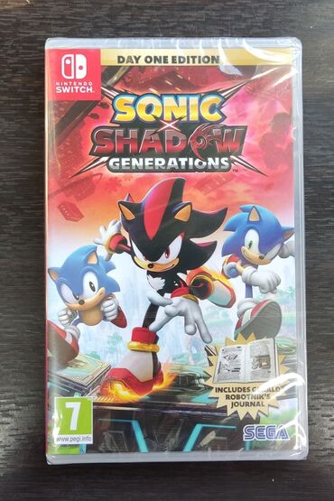 Oyun diskləri və kartricləri: Nintendo switch üçün sonic shadow generations oyun diski. Tam yeni