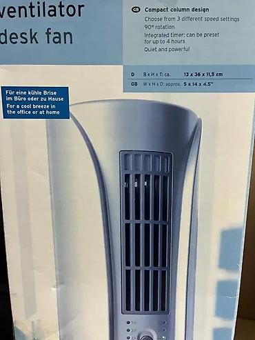 Stubni ventilatori: Kompaktni tornjić ventilator za sto - Dizajn kolone – zauzima malo na lalafo.rs — 2 Stubni ventilatori: Kompaktni tornjić ventilator za sto - Dizajn kolone – zauzima malo — 2