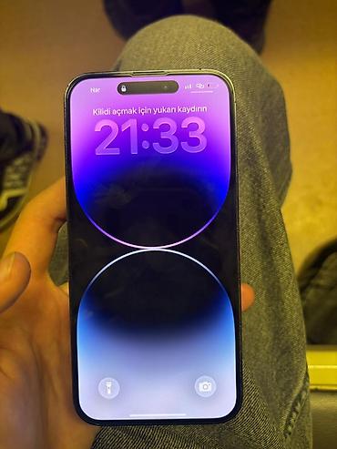 telfolar: IPhone 14 Pro Max, 256 GB, Deep Purple, Sənədlərlə, Zəmanət, Face ID — 2