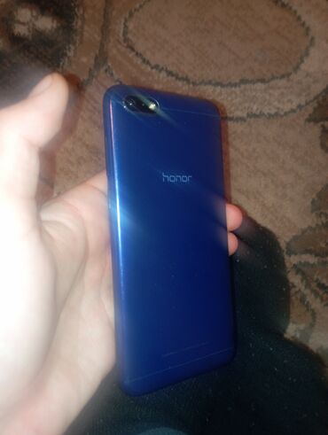 телефон huawei: Honor 7s, Б/у, 16 ГБ, цвет - Синий, 2 SIM
