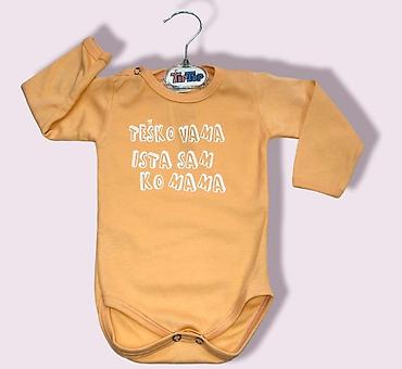 Bodiji i zeke za bebe: Mere 56-62 dvobroj do 3 meseci 68 do 5 meseci 74 do 9 meseci 80 do — 27