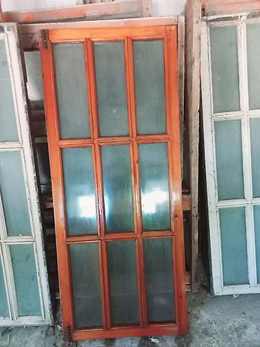 qapi taxda: İşlənmiş İkili Taxta pəncərə, Еni: 50 sm, Uzunluğu: 145 sm — 4