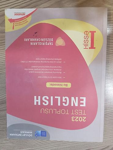 dim informatika 2025 pdf: İngilis dili test toplusu 1ci hissə — 1