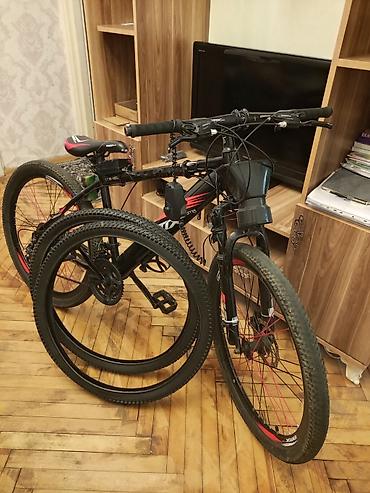 Velosipedlər: Bmx markalı 26-lıq velosiped qırmızı-qara qarışığ rəng üstündə danq — 2