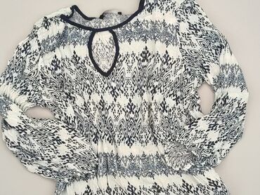 białe bluzki damskie z haftem: Blouse, Reserved, L (EU 40), condition - Good