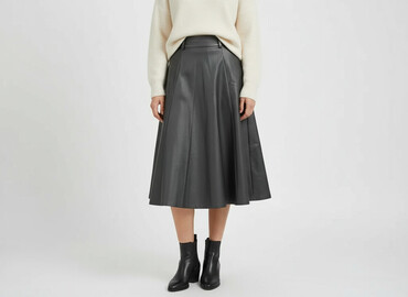 satynowe spódnice plisowane: H&M, Women`s skirt, size S