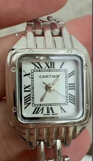Классические часы: Классические часы часы, Cartier, Серебро, Водонепроницаемые, Женские, Новый