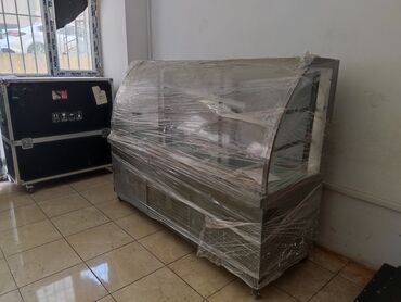 soyuducu 50 azn: Bombeli şüşəli və paslanmayan polad bazalı vitrin soyuducusu, 2 sıra