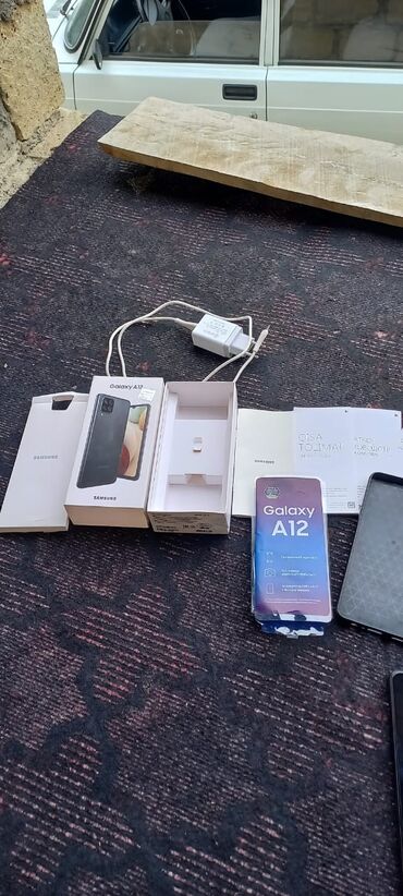 a12 kabrolari: Samsung Galaxy A12 | 32 GB | rəng - Qara | Sensor, Barmaq izi, İki sim kartlı
