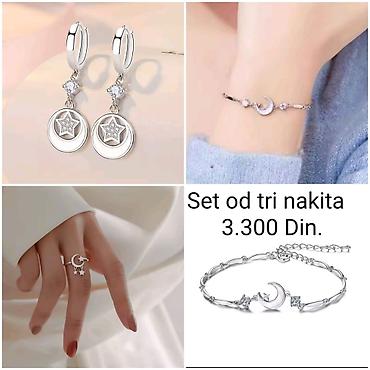 harry potter sat 1: Elegantni posrebreni set od tri nakita sa žigom S925 od hirurskog — 2