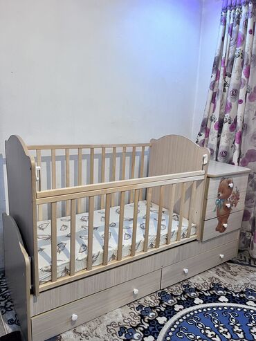 детские кроватки 3 в 1: Кровать-трансформер, Для девочки, Для мальчика, Новый