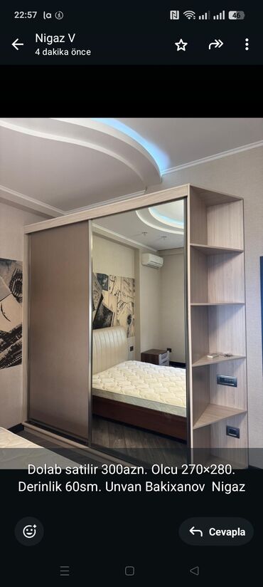 Mercedes-Benz: Dolab satilir 300azn. Olcu 270×280. Derinlik 60sm. Unvan Bakixanov