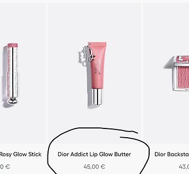 sephora: Dior Addict Lip Glow Butter – dodaqlar üçün parlaq nəmləndirici balzam — 3