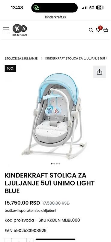 Njihalice: KINDERKRAFT UNIMO UP 5u1 Kinderkraft UNIMO stolica za ljuljanje je — 1