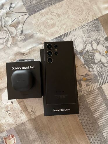 telefon 5s: Samsung Galaxy S23 Ultra, 256 ГБ, цвет - Черный, Гарантия, Сенсорный, Отпечаток пальца