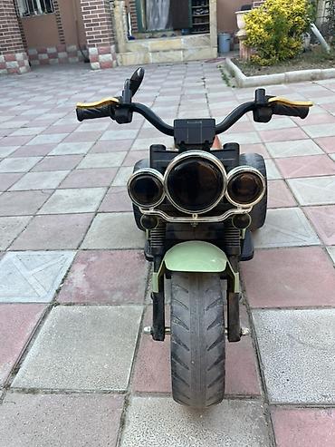 cross motor çocuk: Uşaq elektrik motoskleti – 3 təkərli, yaşıl rəng 350 azna alınıb — 5