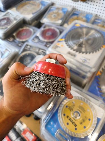 əlcek: Metall məftilli fırça başlığı – bucaqslifəsi üçün - Forma: kubok — 1