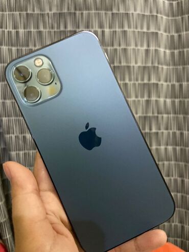 Apple iPhone: IPhone 12 Pro, Б/у, 512 ГБ, Синий, Защитное стекло, Чехол