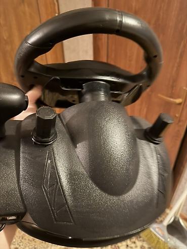 Video oyunlar üçün aksesuarlar: QEOME oyun sükan dəsti - Vibrasiya funksiyalı sükan: real sürüş hissi — 7