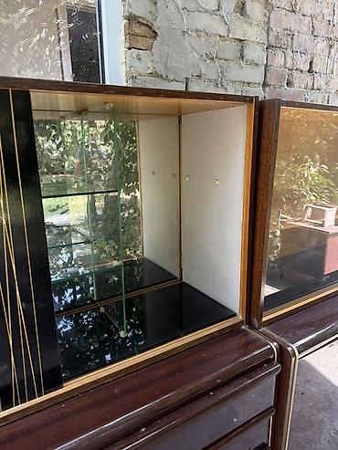 standing mirror: Секция-стенка в стиле mid‑century/ретро (двухмодульная) Состав и — 2