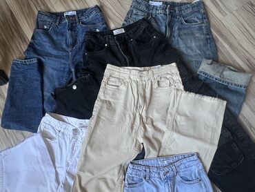 qara cins pencekler: Cinslər, Bershka, S (EU 36), rəng - Göy