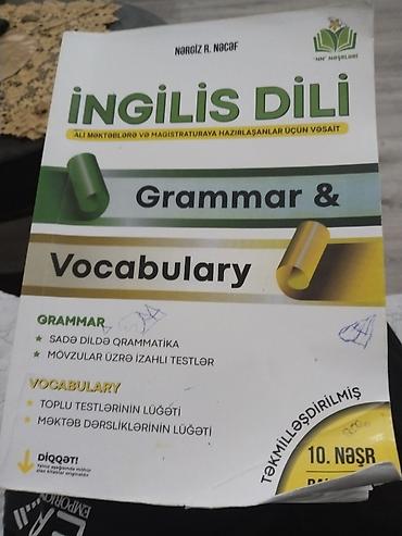 Tədris ədəbiyyatı: Məhsul: “İngilis Dili – Grammar & Vocabulary” tədris vəsaiti — 1