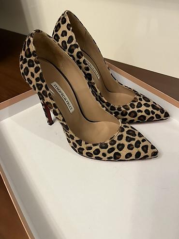 Tuflilər: Monica Ricci qadın tuflisi – leopard naxışlı, iti burunlu — 1