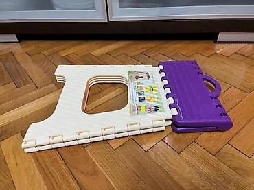 Ostali dečiji nameštaj: Preklopna plastična sklopiva stolica/tabure – HOBBY - Višenamenska — 6