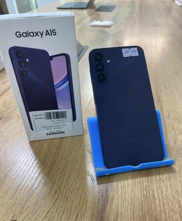 Samsung: Samsung Galaxy A15, Новый, 128 ГБ, цвет - Синий, 2 SIM