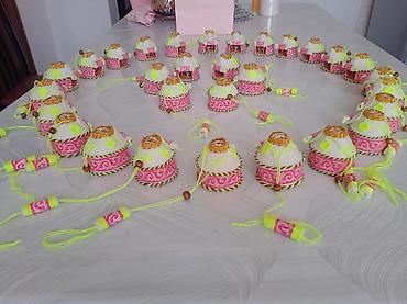 ручная изделия: Миниатюрные декоративные юрты-брелоки/подвески ручной работы. - — 4