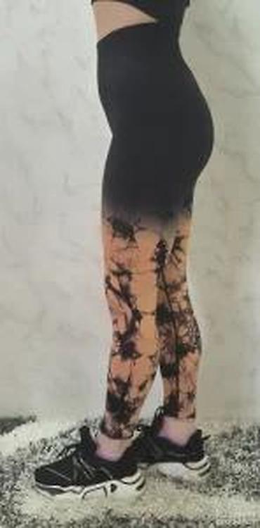 Helanke, biciklistički šortsevi: Ženske sportske helanke sa visokim strukom - Kroj: visok, širok pojas — 22