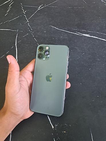 ikinci el ayfon 12 pro max: IPhone 11 Pro, 64 GB, Matte Midnight Green, Face ID — 2