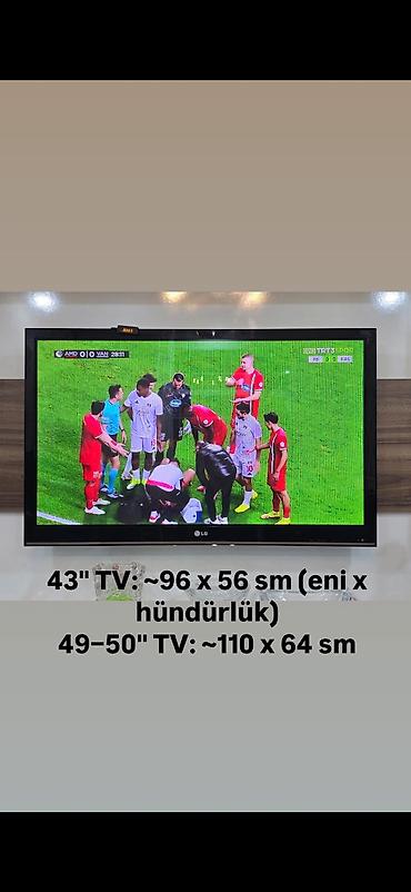 ТВ и видео: LG televizor - Ekran diaqonalı: təxminən 43" - Korpus ölçüləri (eni x — 1