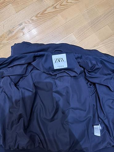 tuklu geyim: 🧥 ZARA-dan dəbli göy rəngli qış gödəkcəsi satılır!  ZARA brendinə — 1