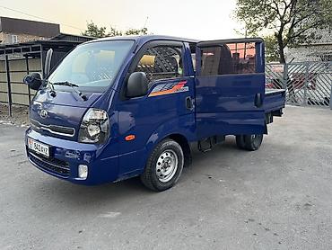 гегант бортовой: Продается Kia Bongo 3 дубль кабина Синий цвет, удобная машина для — 5