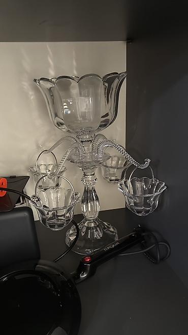 xrustal stakan: Crystal Bohemia çərəz qabı 250 manata alinib, tezedir istifade olmayib — 2