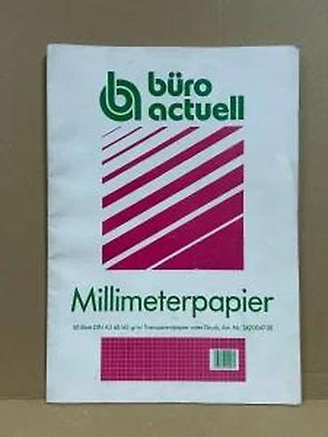 Dečije table za crtanje: A3 milimetarski papir – blok - Format: A3 (297 × 420 mm), jasno — 9