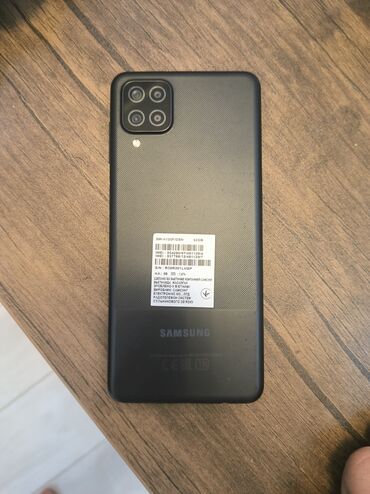 samsung adaptoru: Samsung Galaxy A12, 32 GB, rəng - Qara, Zəmanət, Barmaq izi, İki sim kartlı