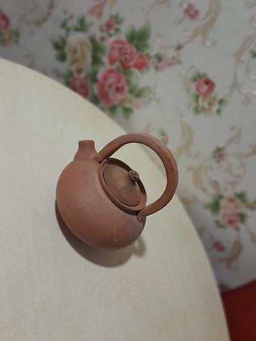 rozmarin bitkisi: Çay dəsti, rəng - Qəhvəyi, Keramika, Azərbaycan — 2