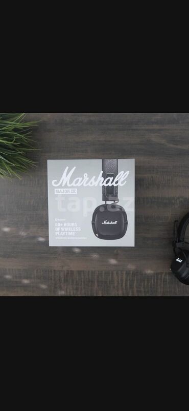 ucuz bluetooth qulaqlıq: Yeni Simsiz (Bluetooth) Qulaqcıqlar, Marshall, rəng - Qara