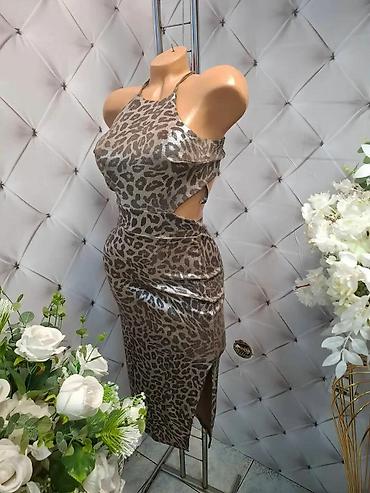 satenske helanke: ATRAKTIVNE LEOPARD HALJINE SA OTVORENIM LEĐIMA I ŠLICEM Istaknite — 3