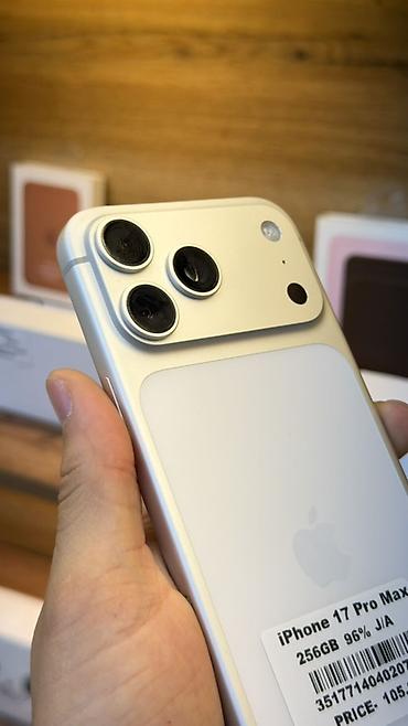 aiphone 13 pro max: IPhone 17 Pro Max, Б/у, 256 ГБ, Серебристый, Зарядное устройство, Защитное стекло, Чехол, В рассрочку, 96 % — 2