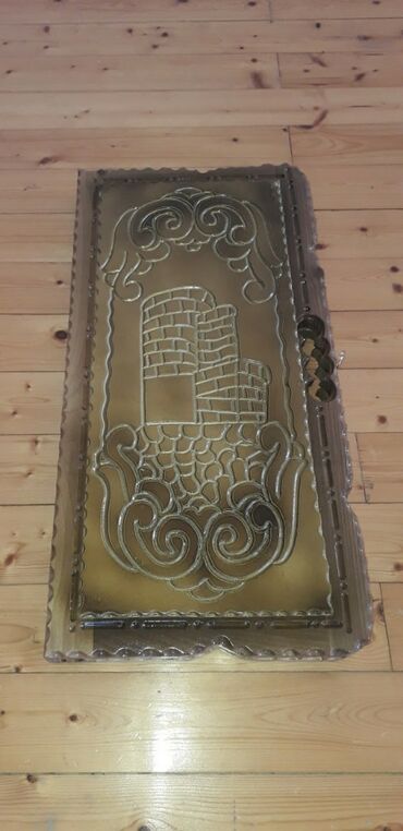 Masaüstü oyunlar: Əl işı taxta tavla dəsti - Material: bərk ağacdan oyma üsulu ilə — 5