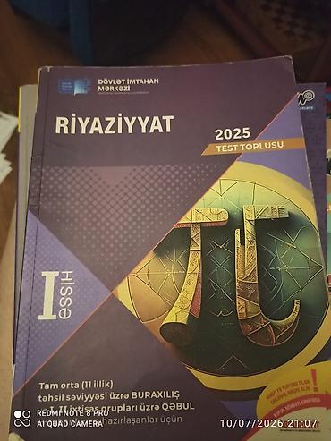 guven informatika test pdf: Məhsul: Riyaziyyat 2025 – Test Toplusu (I hissə) Xüsusiyyətlər: - — 1