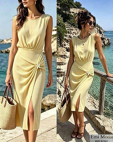 baletanke devojcice: Elegantna midi letnja haljina Emi Moda – Made in Italy - Kroj: bez — 6