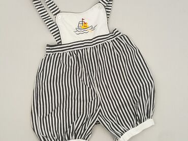 legginsy w paski biało czarne: Dungarees, 12-18 months, condition - Perfect