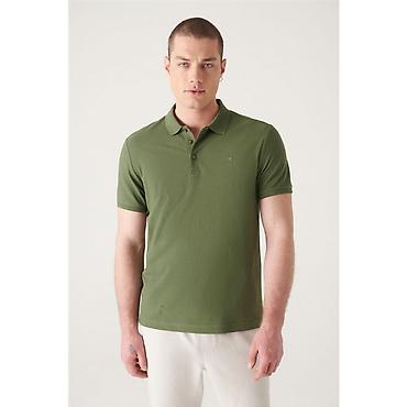 Kişi geyimləri: Polo köynək, Avva, 3XL, rəng - Yaşıl — 1