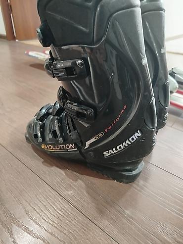 Лыжи: Продаются лыжи 160 ростовка в отличном состоянии с ботинками Salomon — 8